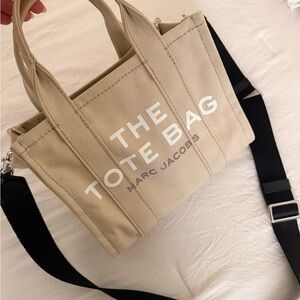 Marc Jacobs Cream Tote with Black Strap